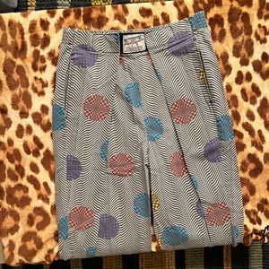 Unique pleated pants